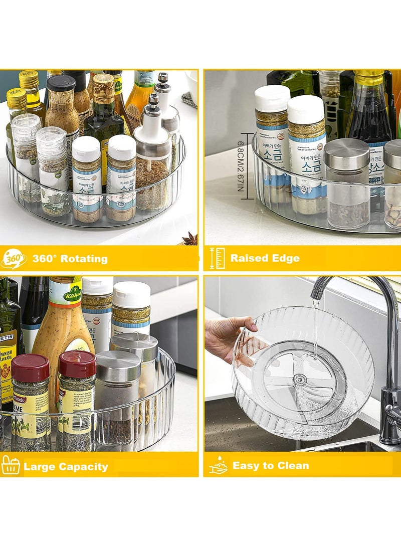 360° Rotating Organizer - 22 x 6.8 cm Turntable Rack for Kitchen, Bathroom, Pantry, and Vanity Storage  - Image 3