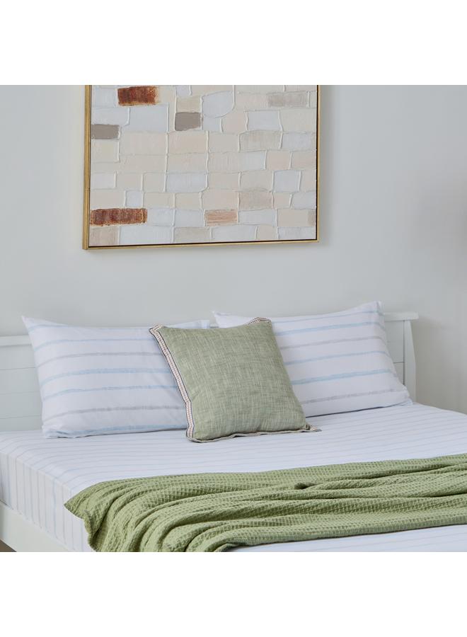 Aurora Jason 2-Piece Printed Cotton Pillow Cover Set - 50x75 cm