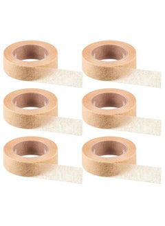 Generic 6 Rolls Flexible Skin Tape Breathable Nose Tape Self Adhesive Gauze Tape for Wound Injuries Swelling Sports, Beige (0.5 in x 10 Yd)  - Image 1