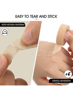 Generic 6 Rolls Flexible Skin Tape Breathable Nose Tape Self Adhesive Gauze Tape for Wound Injuries Swelling Sports, Beige (0.5 in x 10 Yd)  - Image 3