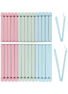 Oasisgalore 30 Pack Food Bag Clips - Resealable & Washable, 2 Sizes(6.3in & 4.7in)  - Image 1
