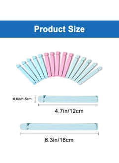 Oasisgalore 30 Pack Food Bag Clips - Resealable & Washable, 2 Sizes(6.3in & 4.7in)  - Image 2