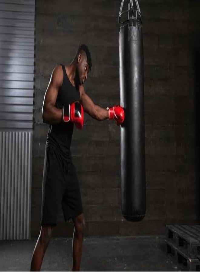 Rioff Punching Bag Boxing Bag for Home Heavy Duty with Stainless Steel Hanging Chain 2Feet Unfilled Synthetic Leather for (MMA,Kickboxing,Muay Thai,Taekwondo,Judo,Karate). Black - Image 5