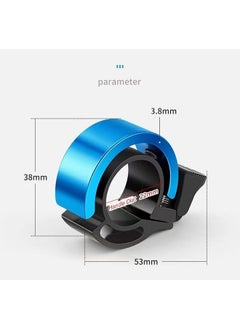 Generic Bicycle Bells For Adult Bikes Kids Bike Bell For Kids Fits 2.2cm/0.87in Bike Handle, 90db Charm For Bicycle Alloy Bell For Bike Horn Small Ringer Road Mountain Bikes Bell Accessories Scooter  - Image 2