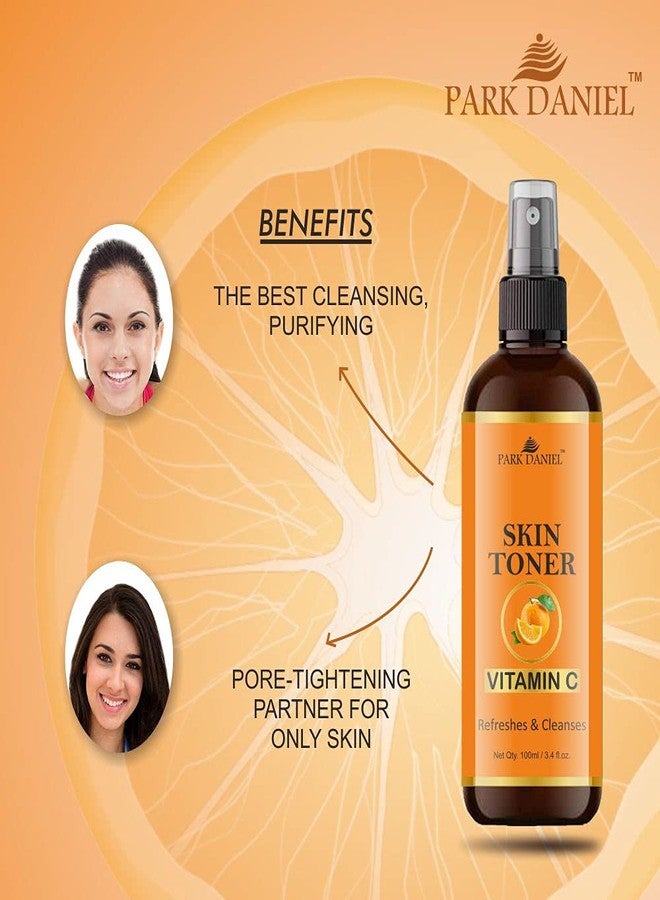 Park Daniel Cucumber, Vitamin C & Honey Skin Toner Combo | 100% Natural Face Toners for Hydrating & Refreshing Skin | Pack of 3 Bottles of 100ml Each (Total 300ml) - Image 5