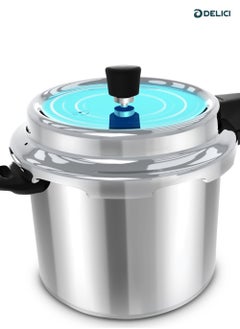 DELICI 7Liters Aluminium Pressure Cooker Dripless 7 Litre – Superior Virgin Aluminium, Food Grade Rubber Gasket, Lead Free Safety Valves, Specially Designed Handle and Quality Pressure Regulator Dripless Pressure Cooker 7 LTR  - Image 5