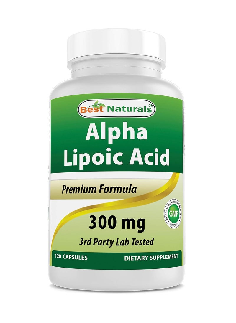 Best Naturals Alpha Lipoic Acid 300 mg 120 Capsules  - Image 1