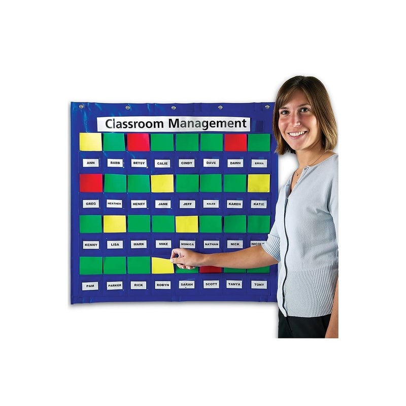 Learning Resources Junior Organization Station, Classroom Pocket Charts, Back to School Supplies, Classroom Behavior Chart, Homeschool & Classroom Hand-Washing, Ages 3+ - Image 2