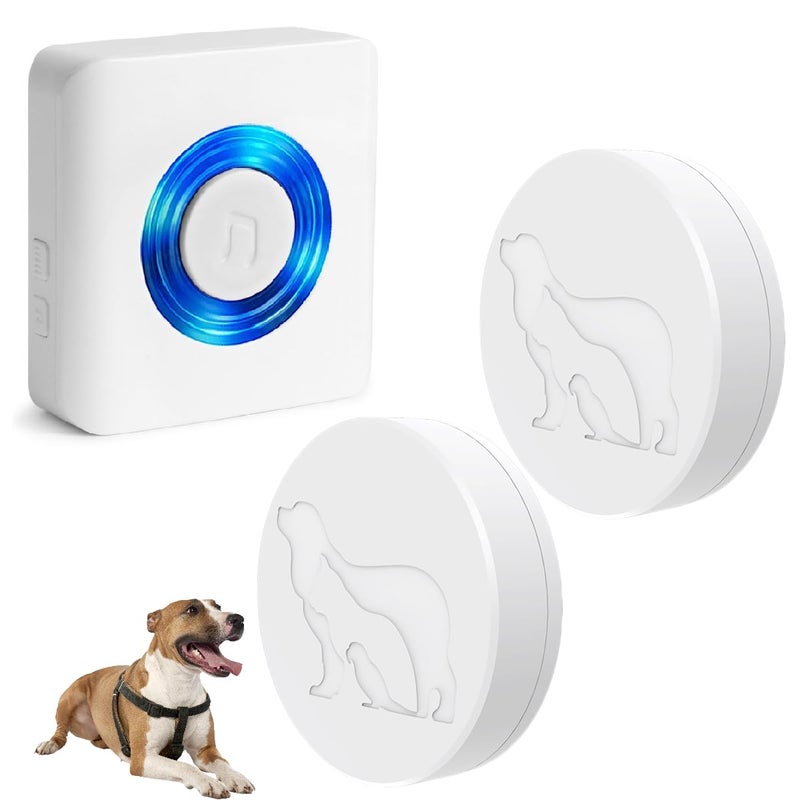 EverNary Dog Door Bell, Dog Bells to Go Outside,Dog Bells for Potty Training, Dog Doorbell with Large Touch Area Button,1000FT Range, 58 Chimes, 0-110db Volume,1 No WiFi Receiver & 2 Transmitters - Image 5