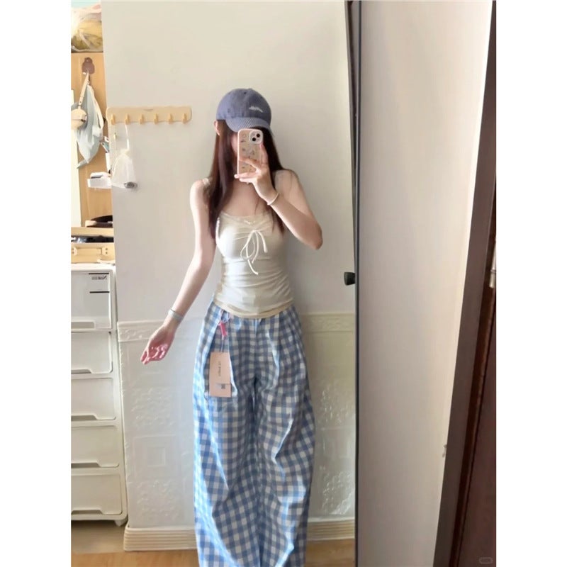 قميص نسائي صيفي رقيق من Pure Spice Girl مع دانتيل، قميص داخلي وخارجي ضيق بدون أكمام - Image 3