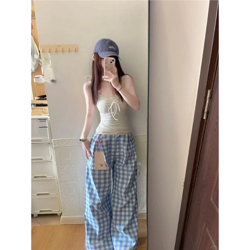 قميص نسائي صيفي رقيق من Pure Spice Girl مع دانتيل، قميص داخلي وخارجي ضيق بدون أكمام - Image 2