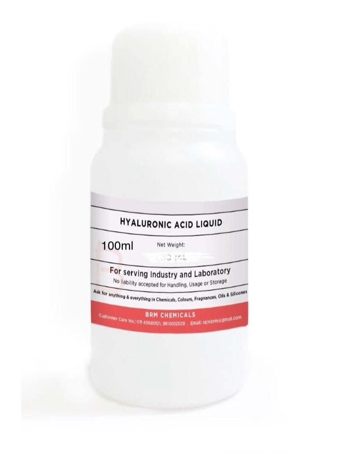 BRM CHEMICALS Hyaluronic Acid Liquid Aqueous Solution 100 Ml For Serum Making Anti Ageing Beauty Formulations Moisturizer & Lotion Making Cosmetic Making & Diy Personal Care For Face Hair - Image 4