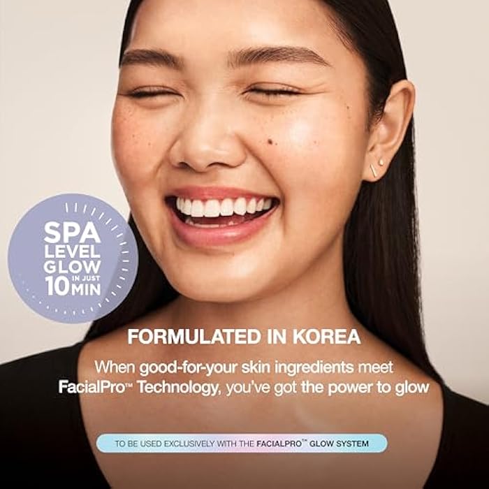 Shark FacialPro Glow Replenishment Kit, Derm Detox AHA + BHA Exfoliating Gel & Hydro Infuse BHA Hydrator, Spa-Level Exfoliation & Hydration, Compatible with FacialPro Glow System, XSKFH3 - Image 5