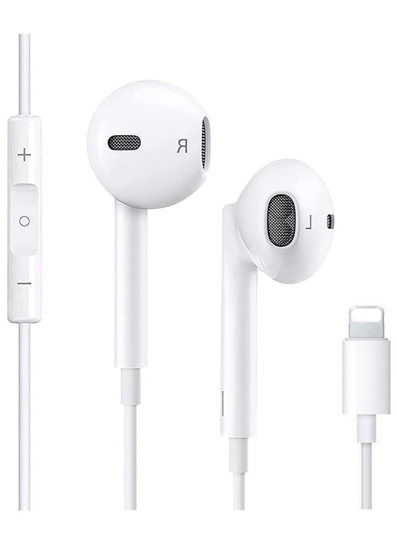 Gravity iPhone Earphones Wired Headphones Built-in Mic & Volume Control & Noise Cancellation In-Ear Earphones Earbuds Compatible for iPhone 11/12/13 Pro/XS Max/8/8plus 7/7plus - Image 1