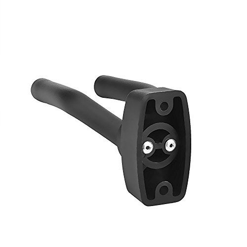 Mozart Guitar Wall Hanger Stand | Guitar Wall Mount with Square Plastic Base & Steel Arms with Protective Sleeves – 1 Pack, Black - Image 4