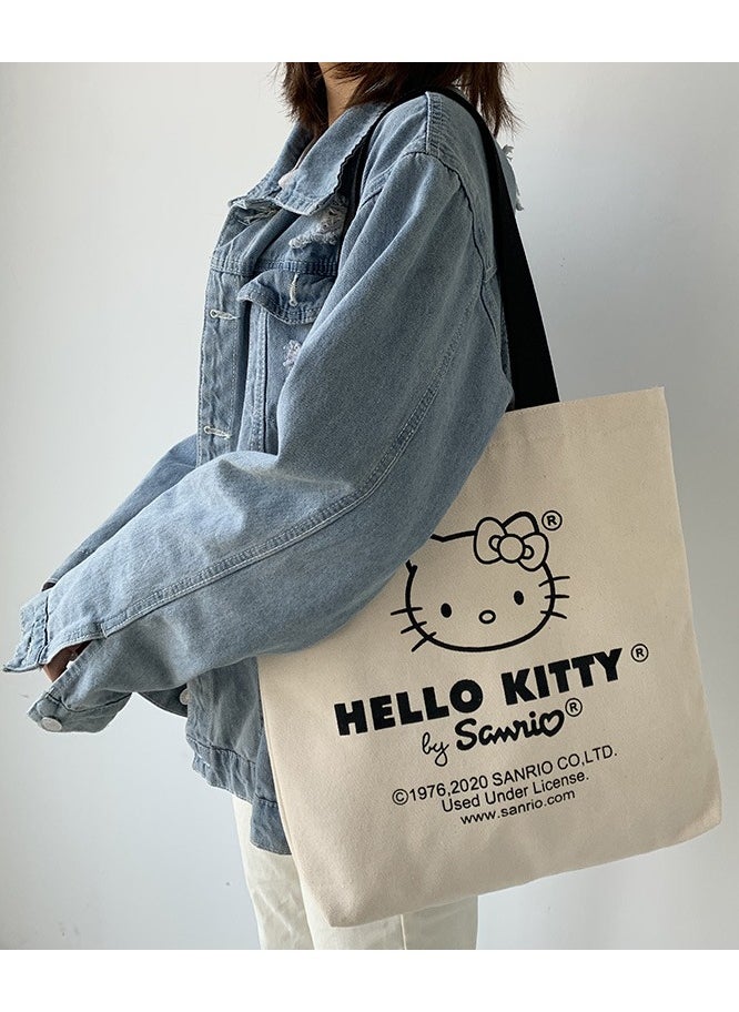 NIBEMINENT - Canvas Women Shoulder Bag Ladies Fashion Shopping Hand Bags Cute Anime Cartoon Tote Bags - Image 1