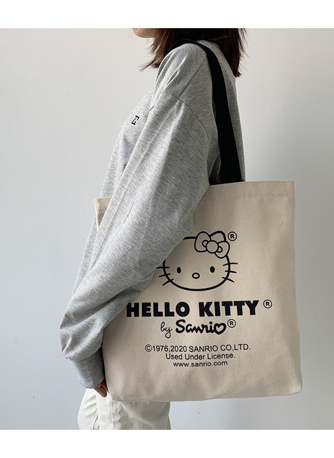 NIBEMINENT - Canvas Women Shoulder Bag Ladies Fashion Shopping Hand Bags Cute Anime Cartoon Tote Bags - Image 1