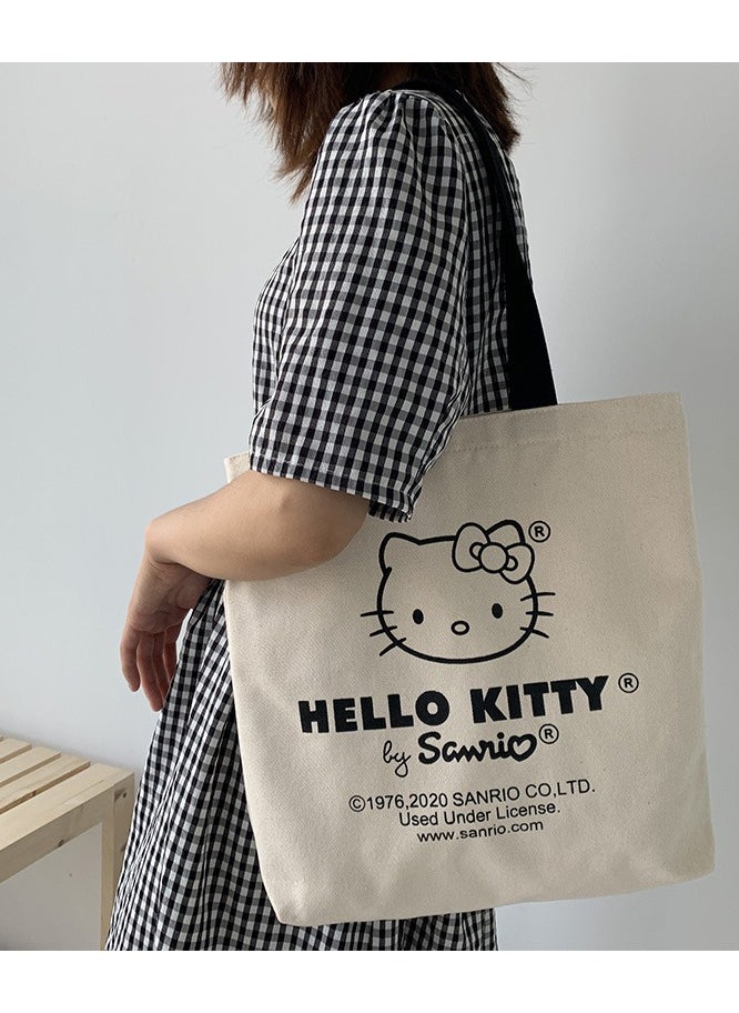 NIBEMINENT - Canvas Women Shoulder Bag Ladies Fashion Shopping Hand Bags Cute Anime Cartoon Tote Bags - Image 1