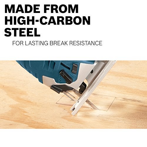 Bosch T101AO 5-Piece 3-1/4 In. 20 TPI Clean for Wood T-Shank Jig Saw Blades - Image 3