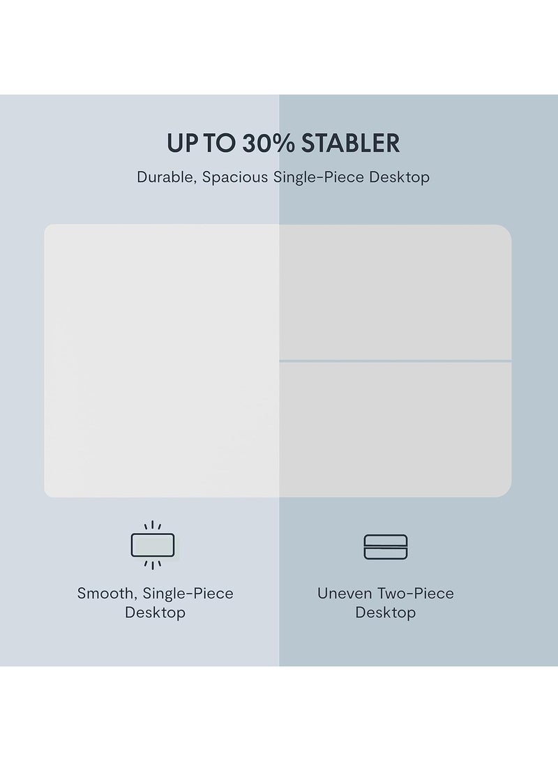 Mahmayi Flexispot EG1 Height-Adjustable Desk Electric 2-Way Telescope with Table Top White, Frame White, 140 x 70 cm - Image 3