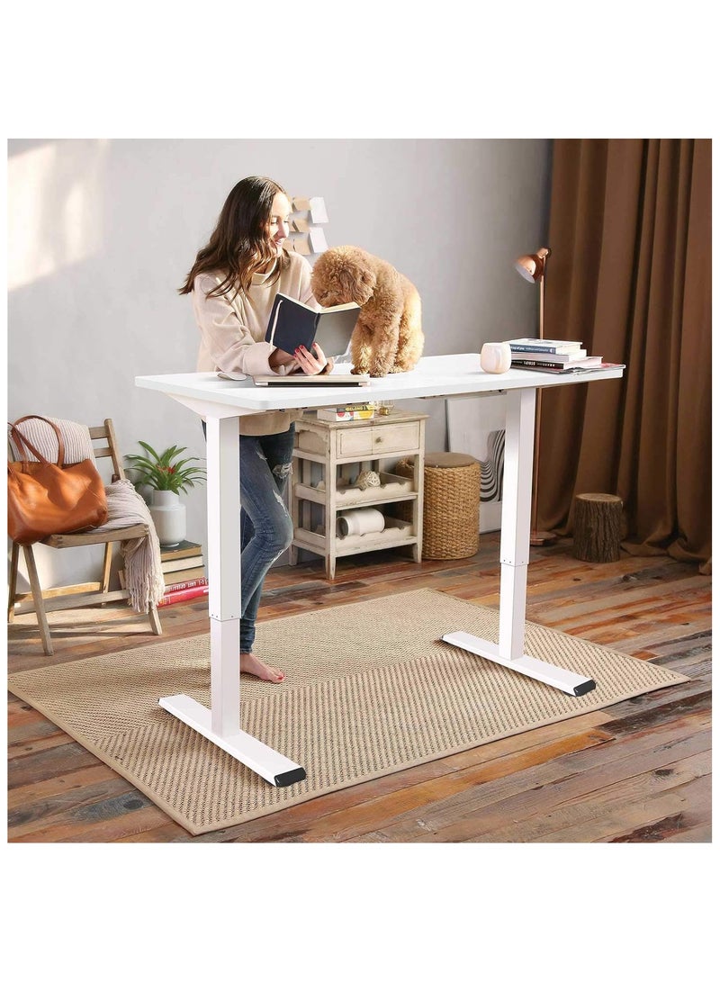 Mahmayi Flexispot EG1 Height-Adjustable Desk Electric 2-Way Telescope with Table Top White, Frame White, 140 x 70 cm - Image 2