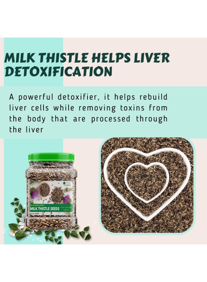 Bliss of Earth Milk Thistle Seeds 500gm Organic Super Food Great for Guts Health and Boost Immunity - Image 4