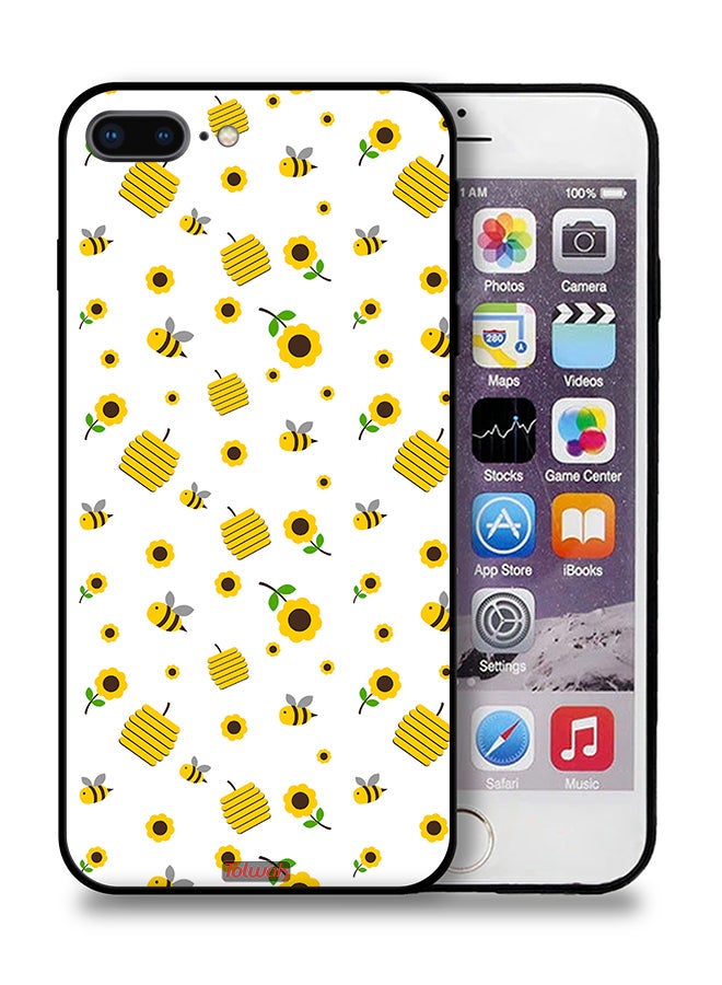 Tolwak Apple iPhone 8 Plus Protective Case Sunflowers And Bees - Image 1