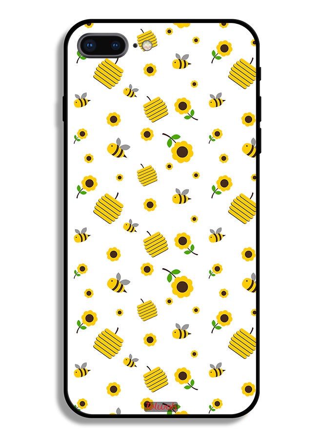 Tolwak Apple iPhone 8 Plus Protective Case Sunflowers And Bees - Image 2