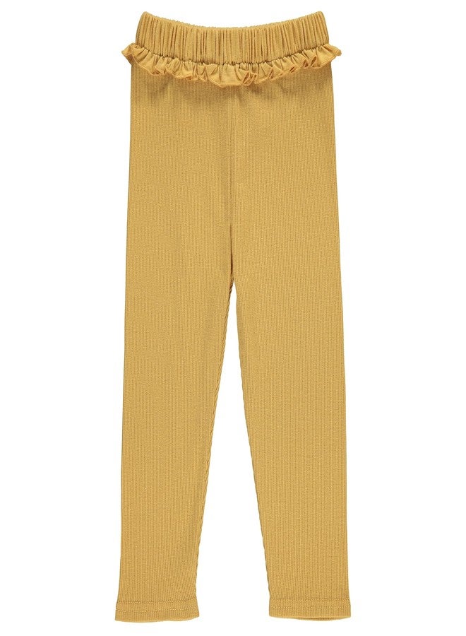 Cudlie 5-Pack Baby Girls Joggers - Lounge Pants, Active Sweatpants Sweats - Ruffled Joggers for Girls, 6-9 Months - Image 2