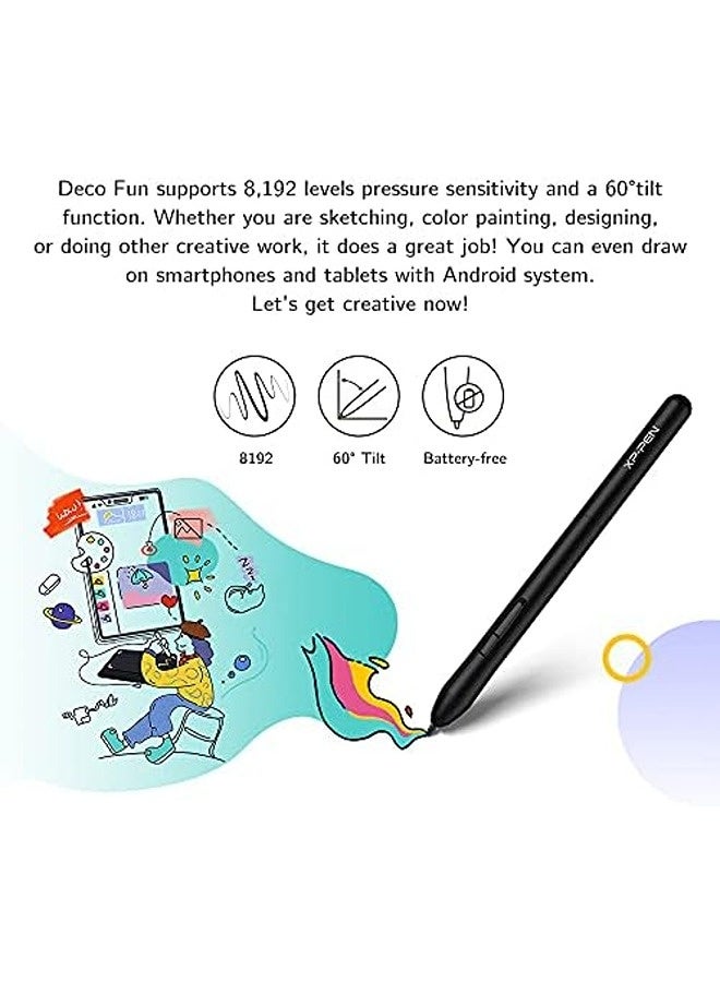 XP-PEN Drawing Tablet – 6x4 Inch Digital Art Pad with 8192 Pressure Levels, 60° Tilt Function, Passive Stylus, Ideal for Design, OSU, and Online Learning - Image 4