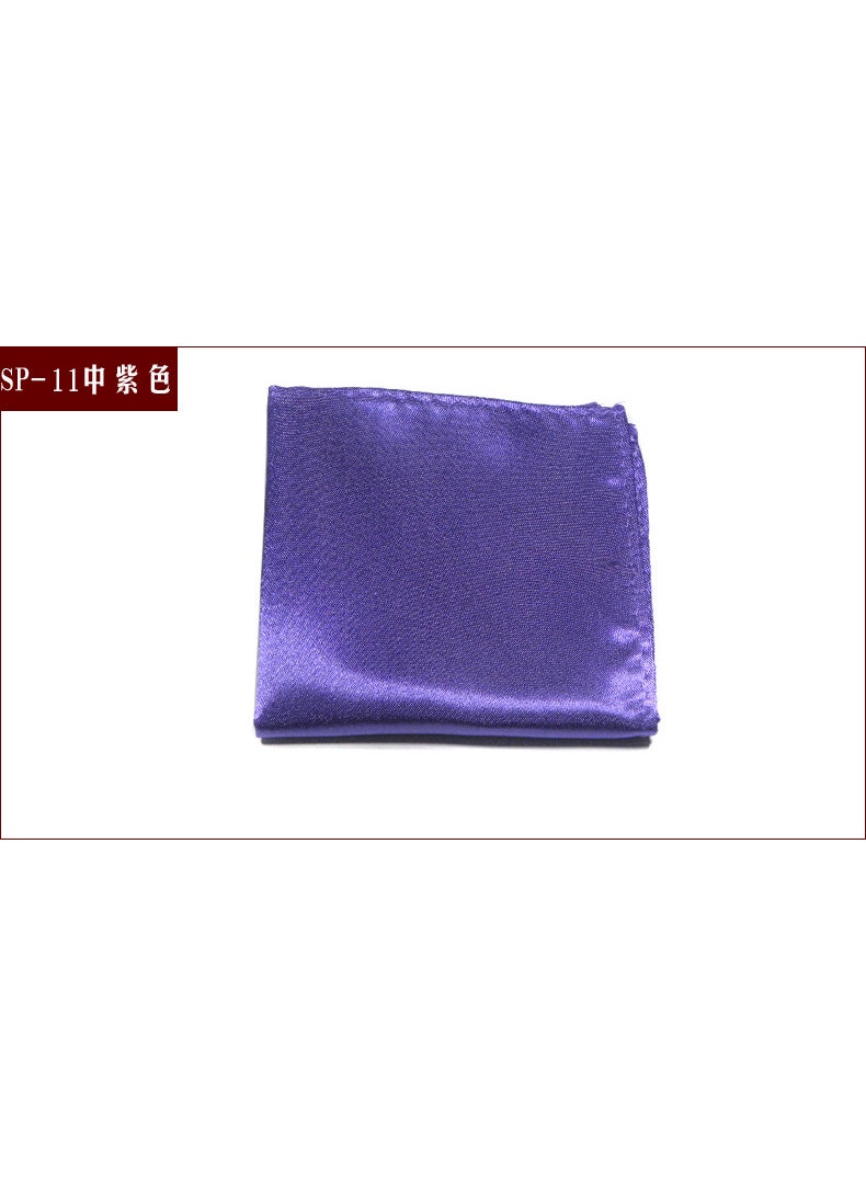 Generic Mens Formal Pocket Squares Solid Colors Purple in SP-11 