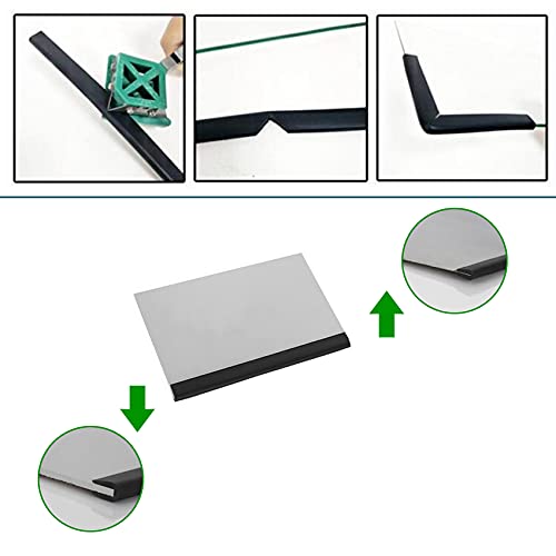 Tintvent Rubber Edge Trim Black, U Channel PVC Plastic, Metal Edge Protector Fit for 0.16", 10Ft(118in) - Image 4
