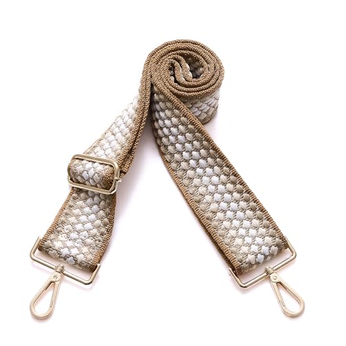 S-Jacorry Purse Strap Replacement Crossbody Wide Shoulder Strap Adjustable Canvas Straps Handbag Strap Replacement Belts Gold Buckel-927 - Image 2