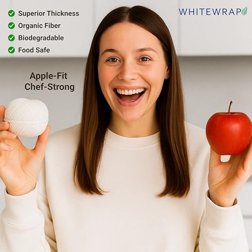 Whitewrap Premium Organic Butcher’s Twine | 1.2mm Natural Cotton, 400 Feet – Oven-Safe for Turkey Trussing, Meat Roasting & Baking | Strong & Versatile for Cooking, Crafts & Gift Wrapping - Image 2