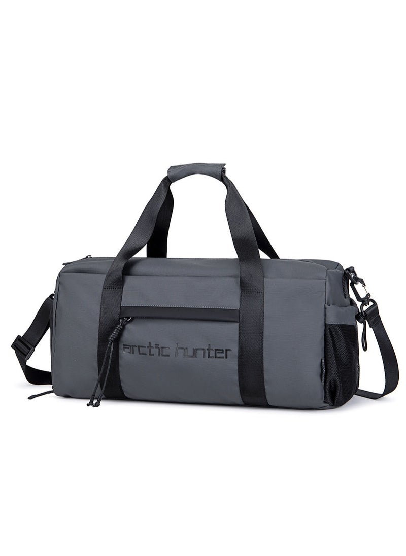 ARCTIC HUNTER - Sport Duffle Bag, Large Gym Hand Bag with Shoes Compartment and Waterproof Pocket for Men, Grey - Image 1