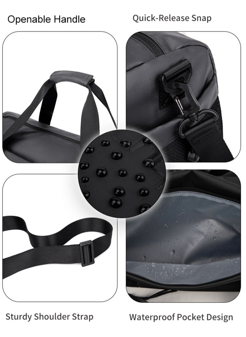 ARCTIC HUNTER - Sport Duffle Bag, Large Gym Hand Bag with Shoes Compartment and Waterproof Pocket for Men, Grey - Image 1