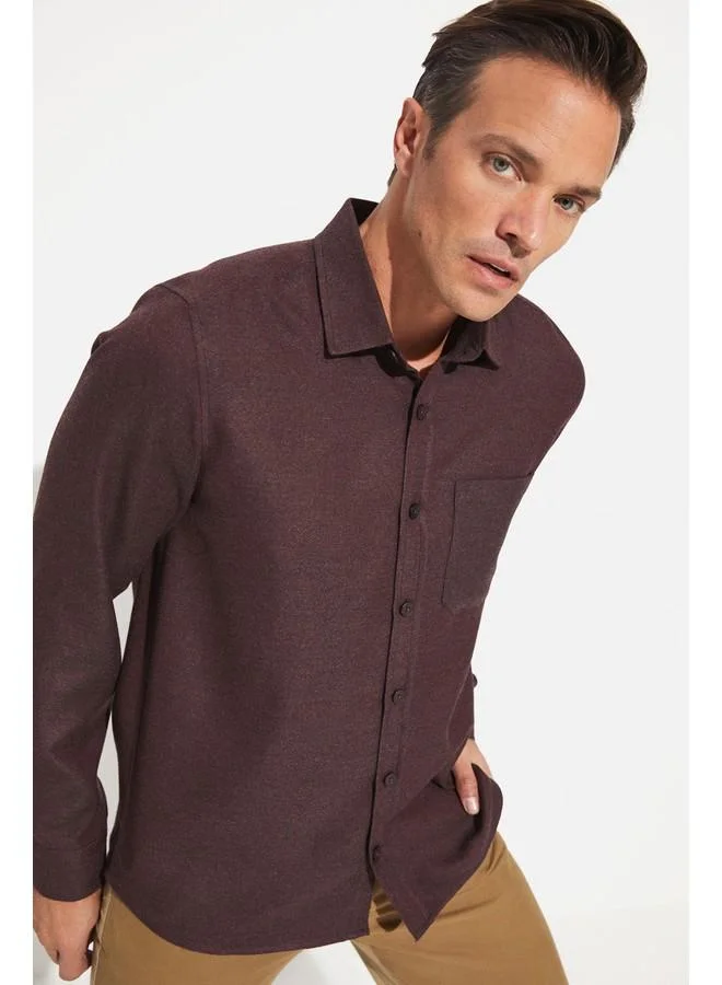 JUNE June Men Shirt Burgundy