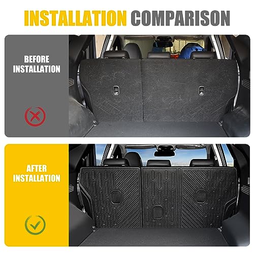 JTYZSM Trunk Mat & Backrest Mat for 2022-2025 Hyundai Tucson All Weather Cargo Mat Rear Back Seat Trunk Liner Only Fit with Optional Bose Premium Audio System (Not fit PHEV or N Line) - Image 2