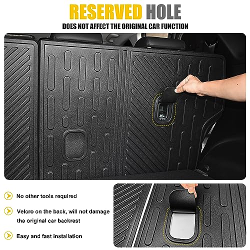 JTYZSM Trunk Mat & Backrest Mat for 2022-2025 Hyundai Tucson All Weather Cargo Mat Rear Back Seat Trunk Liner Only Fit with Optional Bose Premium Audio System (Not fit PHEV or N Line) - Image 4