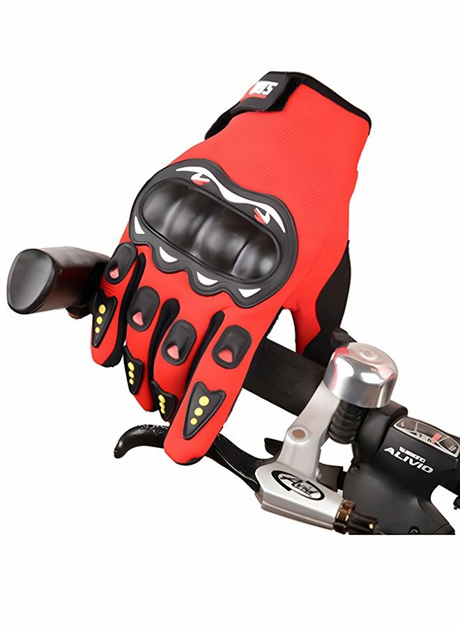 GROIC Ventilated Weight Lifting Gym Workout Full Finger Gloves with Wrist Wrap Support for Men & Women, Complete Palm Protection, Weightlifting, Training, Fitness, Hanging, Pull Ups-Red - Image 5