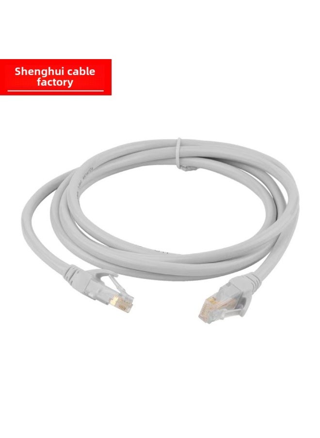 Generic Network Cable Category 6 Oxygen-free Copper Finished Network Cable Gigabit Super Category 6 Network Cable Jumper 1 M Computer Finished Network Cable-Color:Gray-Line Length:0.5 M  - Image 5
