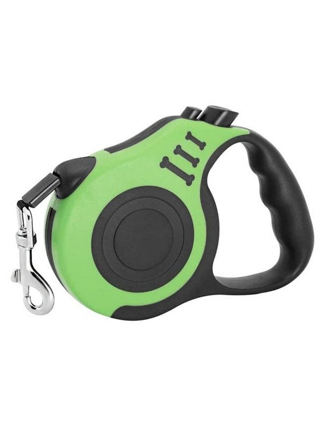 مقود الكلب القابل للسحب القياسي - حبل شد تلسكوبي أوتوماتيكي، يمكن تمديده حتى 5 أمتار للكلاب الصغيرة والمتوسطة الحجم (اللون الأخضر)