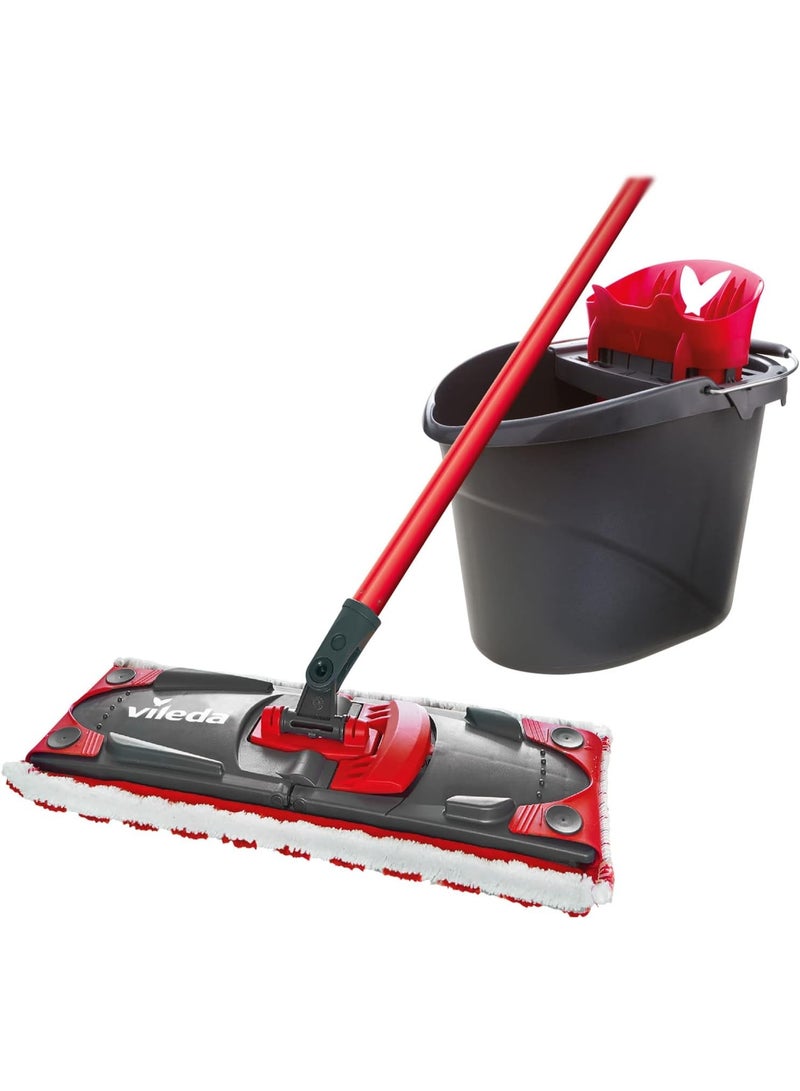 فيليدا طقم ممسحة ودلو ألتراماكس من فيليدا - طقم تنظيف أرضيات احترافي متعدد الألوان مع نظام عصر سهل، ورأس ممسحة من الألياف الدقيقة، ومقبض ممسحة متين لتنظيف المنازل والمكاتب - Image 1