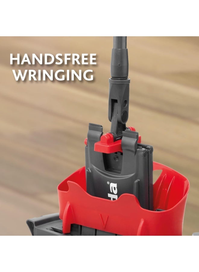 فيليدا طقم ممسحة ودلو ألتراماكس من فيليدا - طقم تنظيف أرضيات احترافي متعدد الألوان مع نظام عصر سهل، ورأس ممسحة من الألياف الدقيقة، ومقبض ممسحة متين لتنظيف المنازل والمكاتب - Image 5