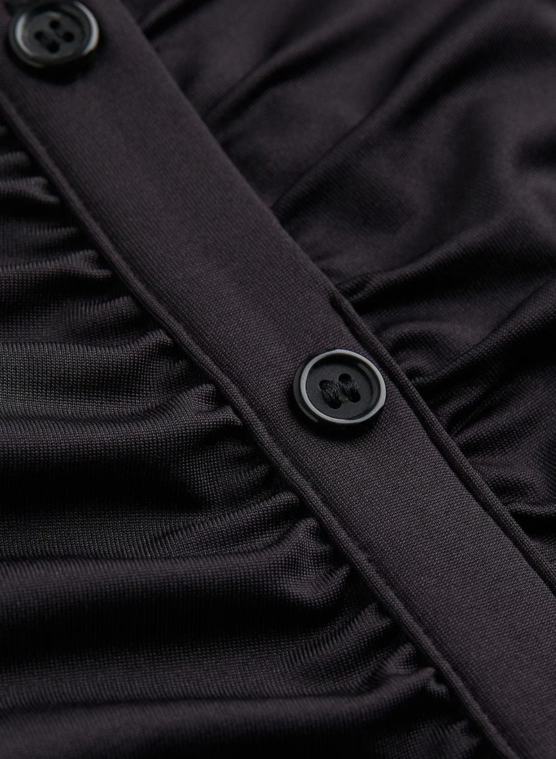 H&M Ruched Longsleeve Dress