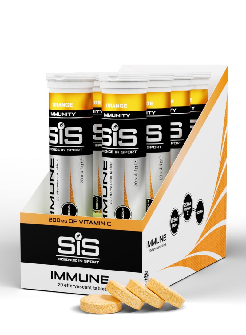 SIS Hydro Electrolyte Tablets | 200mg Vitamin C | Sugar Free Hydration Tablets | Essential Electrolytes to Aid Rehydration | Orange Flavour | 160 Servings | 8 Pack - Image 1