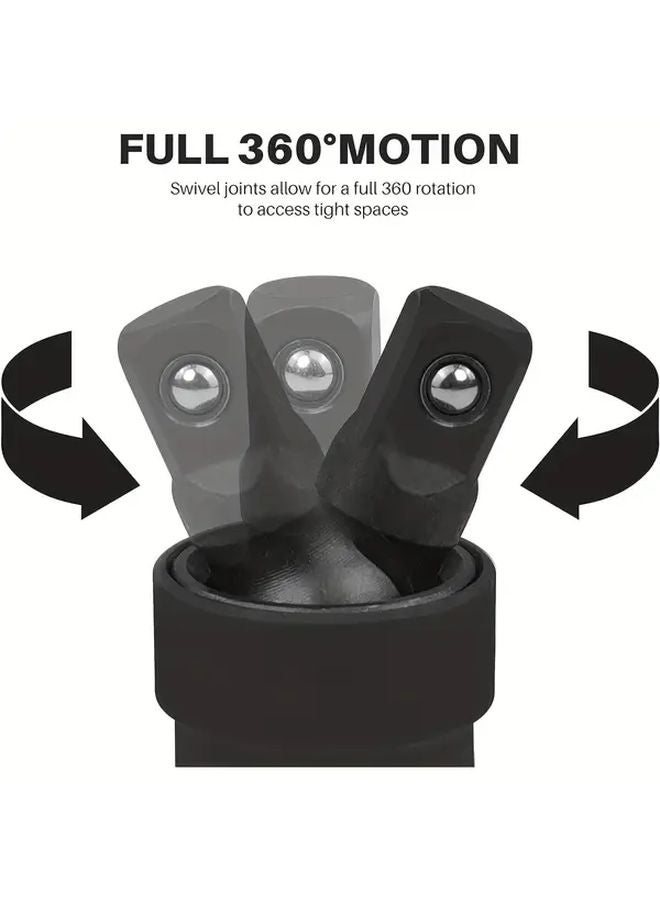 18 Pcs Heavy Duty Expandable Tool Kit With Locking Case For Car Motorcycle Repair - Image 5