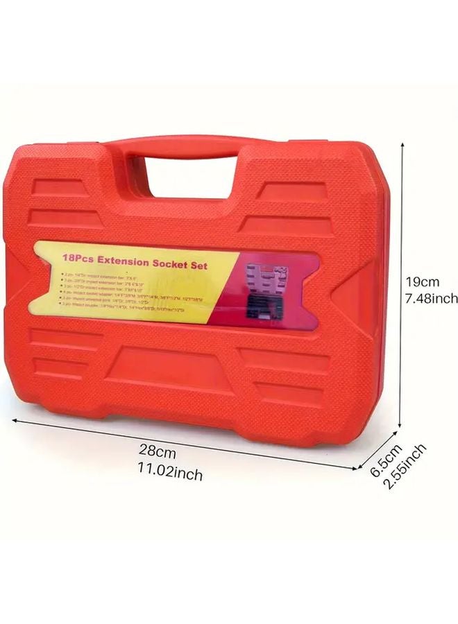 18 Pcs Heavy Duty Expandable Tool Kit With Locking Case For Car Motorcycle Repair - Image 4