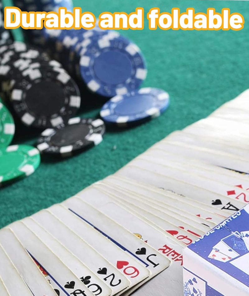 Buildcon طقم بطاقات لعب مصغرة 2 مجموعة، بطاقات سوبر إمبلس المصغرة للسفر، بطاقات بوكر بحجم الجيب مع 54 ورقة لكل مجموعة، حجم مصغر للألعاب، الحيل السحرية، وزينة منزل الدمى - Image 3