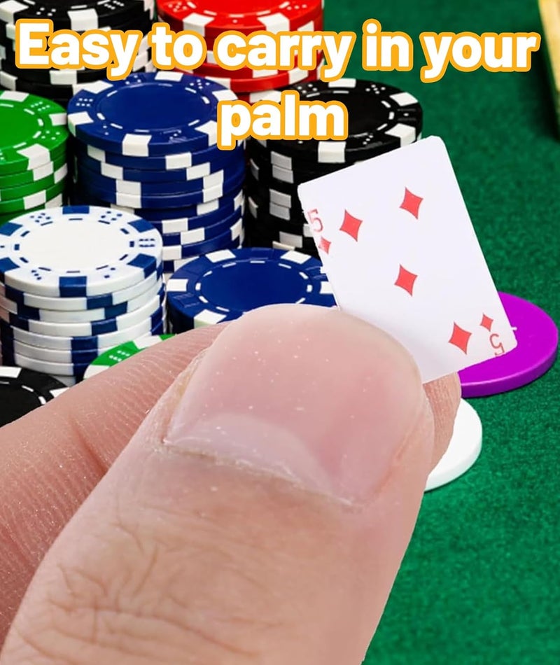 Buildcon طقم بطاقات لعب مصغرة 2 مجموعة، بطاقات سوبر إمبلس المصغرة للسفر، بطاقات بوكر بحجم الجيب مع 54 ورقة لكل مجموعة، حجم مصغر للألعاب، الحيل السحرية، وزينة منزل الدمى - Image 4